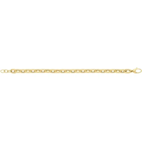 9ct Yellow Gold Hollow Bracelet 10.9g